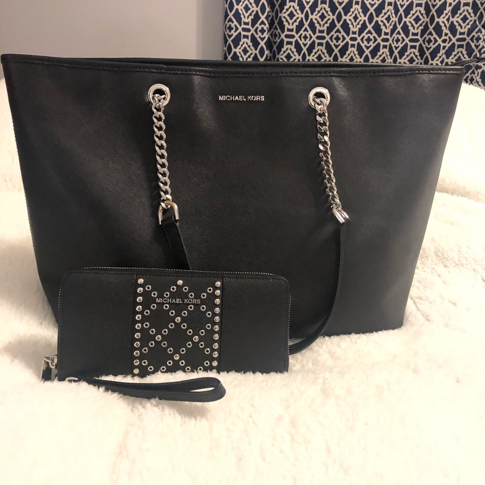 Black Studded Michael Kors Set